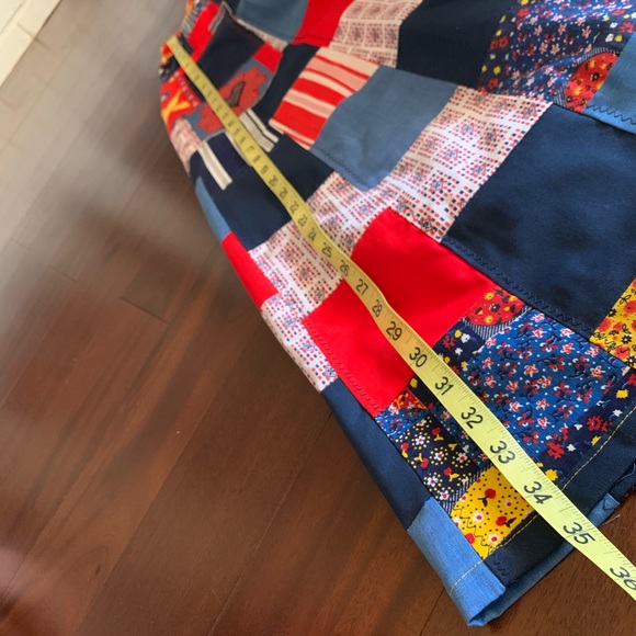 hippie patchwork 90s vintage skirt phish XS boho - Picture 11 of 11